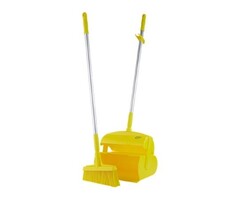 Vikan Vikan Hygiëne veger-blikset, lange steel, geel