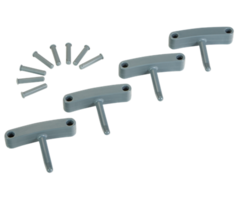 Vikan Vikan, Aanvulset haken voor full colour ophangsysteem, grijs