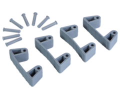 Vikan Vikan Hygiëne, aanvulset klemmen, grijs