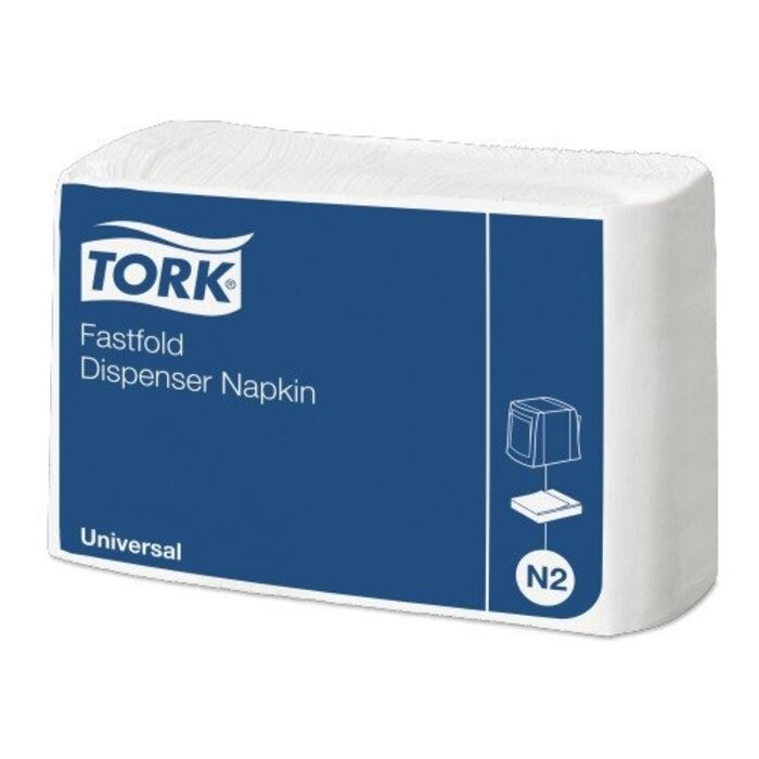 Tork Tork dispenserservet 25x30cm 1-laags fastfold wit 36x300