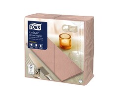 Tork Tork LinStyle® Dinnerservet 39x39cm  1/8-vouw 12x50 coral