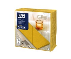 Tork Tork LinStyle® Dinnerservet 39x39cm  1/8-vouw 12x50 mustard