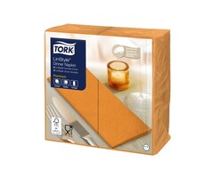 Tork Tork LinStyle® Dinnerservet 39x39cm  1/8-vouw 12x50 oranje