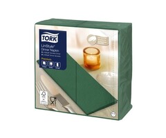 Tork Tork LinStyle® Dinnerservet 39x39cm  1/8-vouw 12x50 mountain pine green
