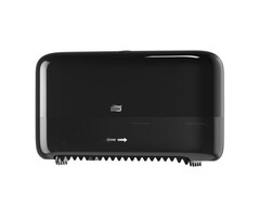 Tork Tork Twin Hulsloos Mid-size Toiletpapier Dispenser Kunststof Zwart T7