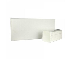 Eigen merk Vouwhanddoekjes interfold, 2-laags, cellulose wit, 2400 stuks