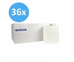 Eigen merk PALLET Handdoekrol Matic, 2-laags, cellulose wit, 21cm