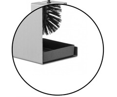 Qbic-line Opvangbakje tbv Qbic Line toiletborstel QTBH