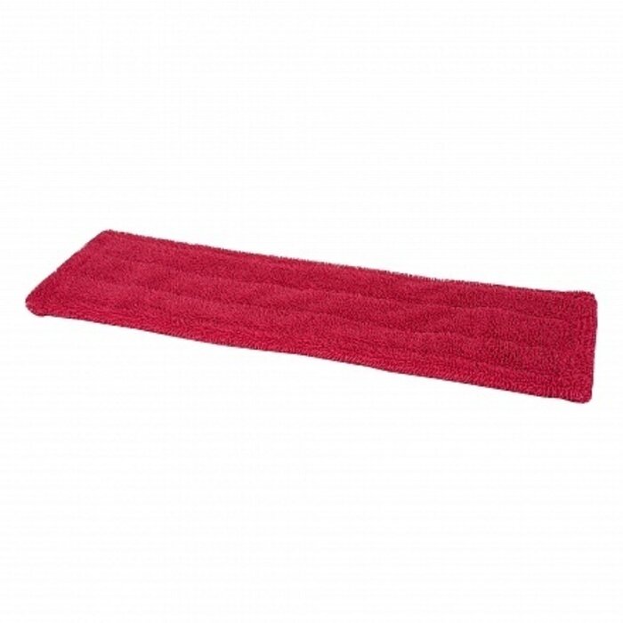 Wecoline Wecoline Microvezel vlakmop 40cm rood met pockets en flaps