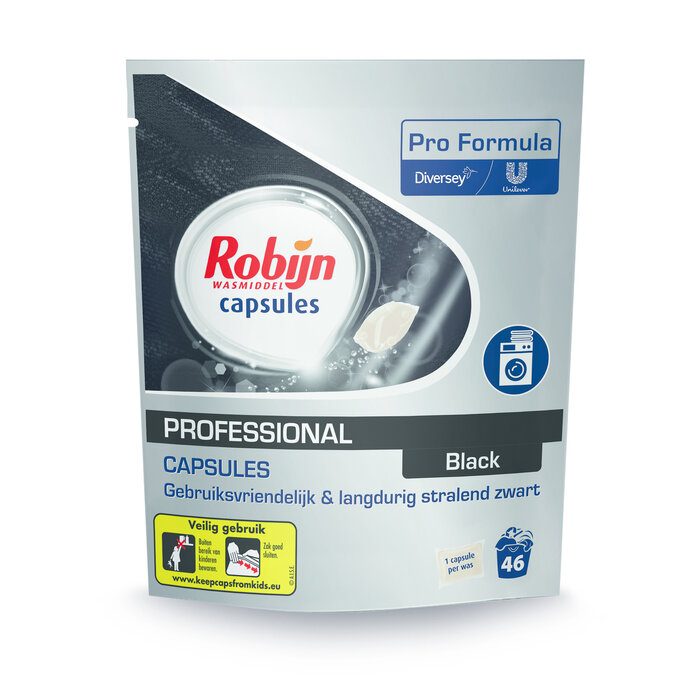 Johnson Diversey Robijn Pro Formula Wasmiddel Capsules Black / 46 capsules
