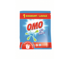 Johnson Diversey Omo Prof. Waspoeder Wit Sachets 100 gram / 1 wasbeurt