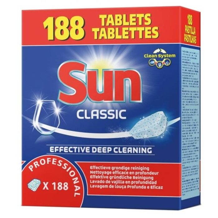 Johnson Diversey Sun Prof. Classic Tabletten 188 st.