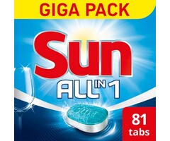 Johnson Diversey Sun All-in-1 Normaal Tabletten 81 st.