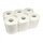 Poetsrollen Midi, 6x 300M, 1-laags, cellulose, wit, geperforeerd - FOOD SAFETY