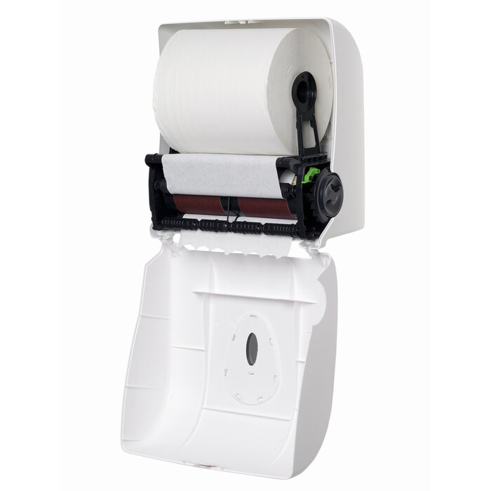 PlastiQline Handdoekroldispenser kunststof wit mini