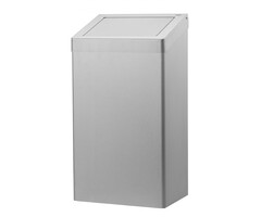 Basicline Afvalbak 50 liter RVS