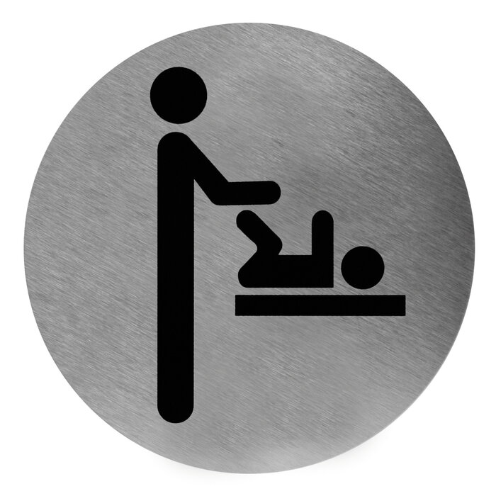 Mediclinics Pictogram luierverschoning RVS