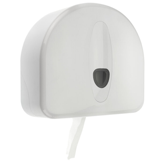 PlastiQline 2020 Jumboroldispenser mini + restrol kunststof wit