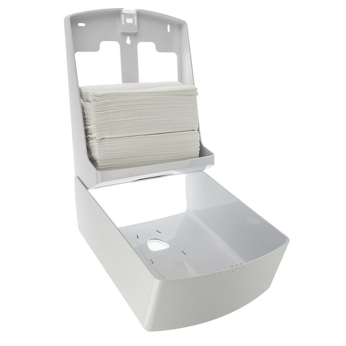 PlastiQline 2020 Toilet tissue dispenser kunststof wit