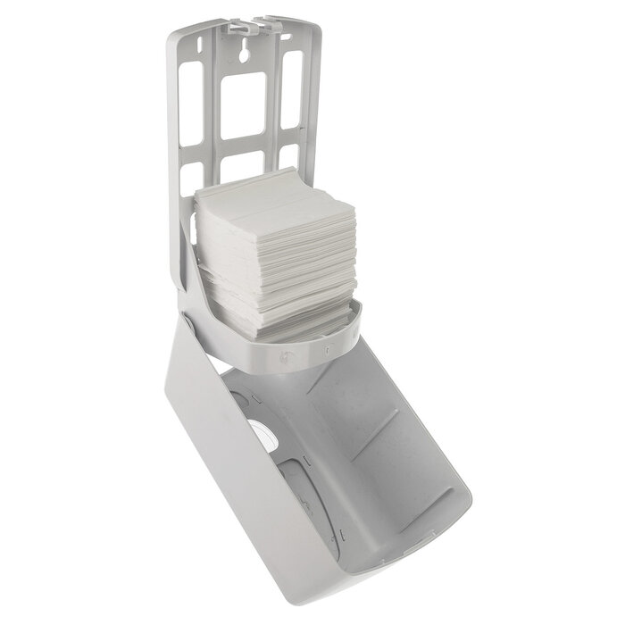 PlastiQline 2020 Poetsroldispenser mini kunststof wit