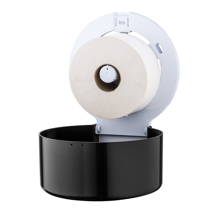 PlastiQline 2020 Jumboroldispenser mini kunststof zwart