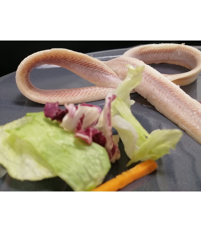 Gerookte paling filet per 100 gram