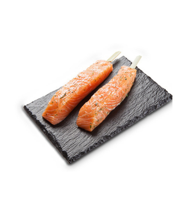 Zalm  Spies 2 stuks  (Bbq / Grill)