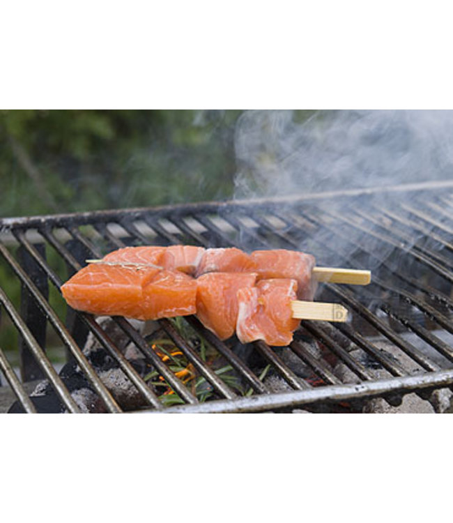 Zalm  Spies 2 stuks  (Bbq / Grill)