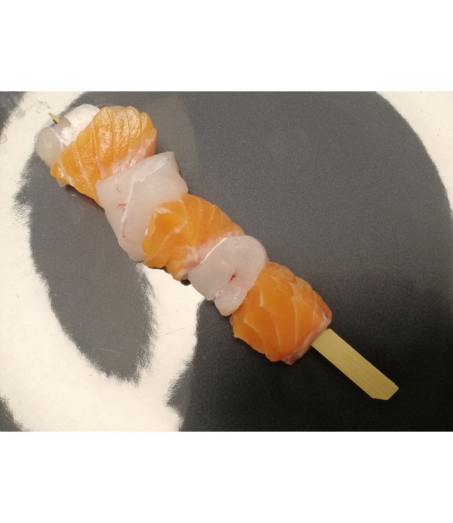 Zalm / Kabeljauw  spies  (Bbq / Grill)