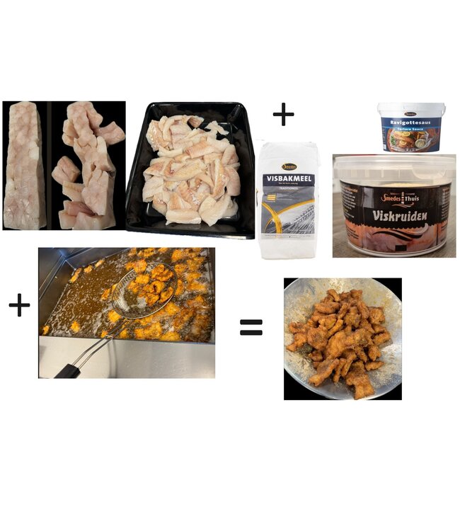 kibbeling pakket zelf bakken XL