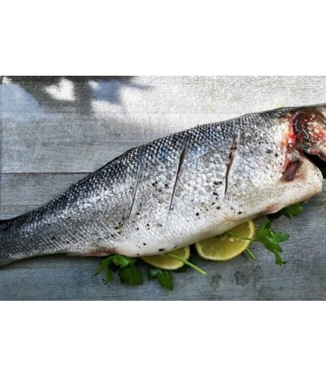 Hele zeebaars  +/- 500 gram