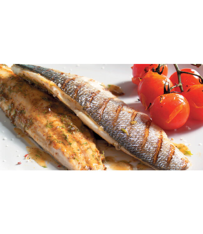 Zeebaarsfilet  met huid