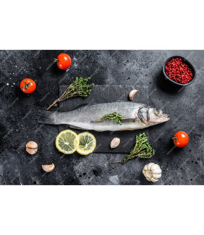 Hele zeebaars  +/- 500 gram
