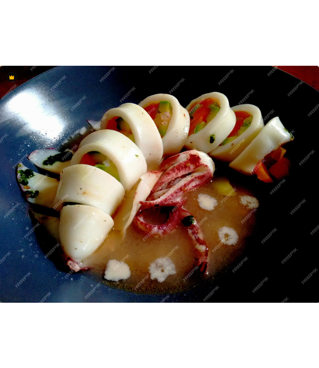 Inktvis tubes calamari