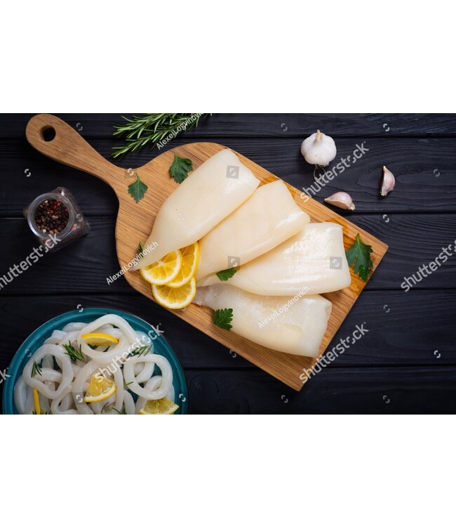 Inktvis tubes calamari