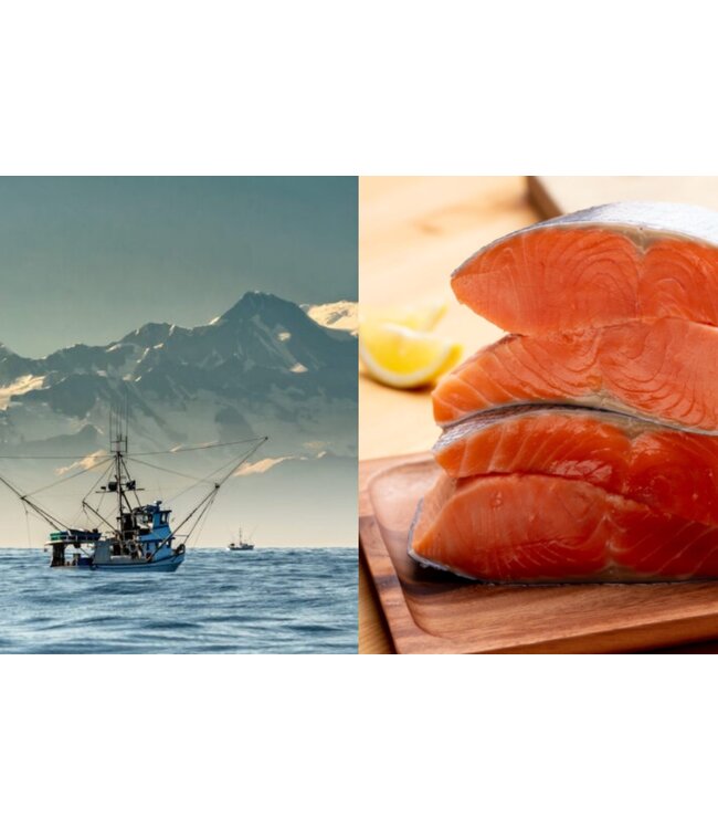 Hele zijde Sockeye zalmfilet met huid (MSC)