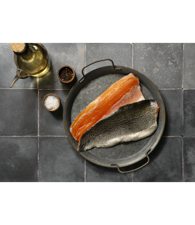 Zalmforel filet met huid