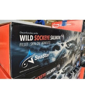 Doos Sockeye zalmfilet met huid (MSC) Groothandel