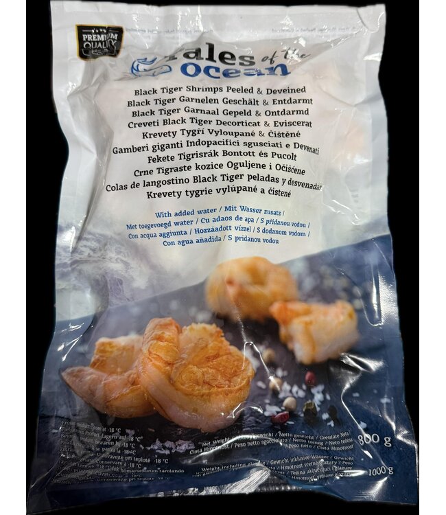 Gamba Black Tiger gepeld & schoon (Middel/Groot)