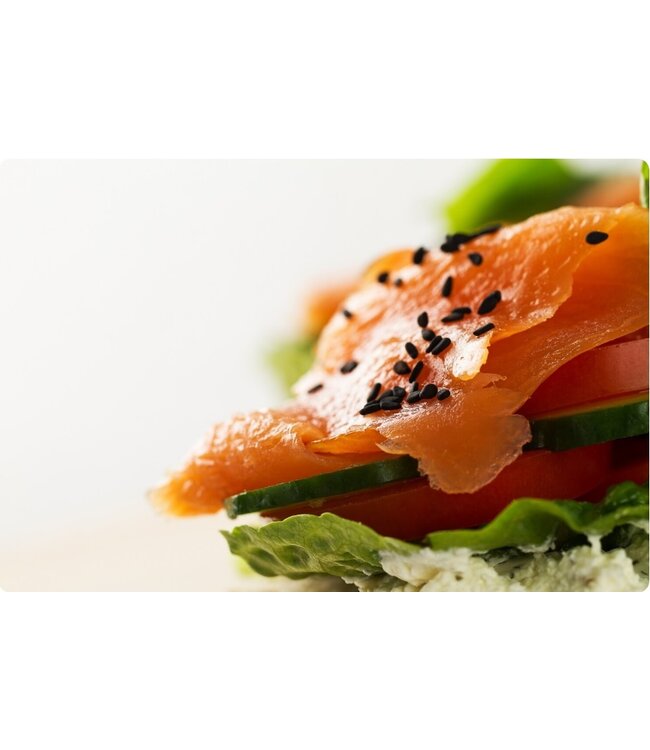 Halve zijde MSC Wilde Sockeye zalmfilet  Ambachtelijk Koud gerookt  500 gram