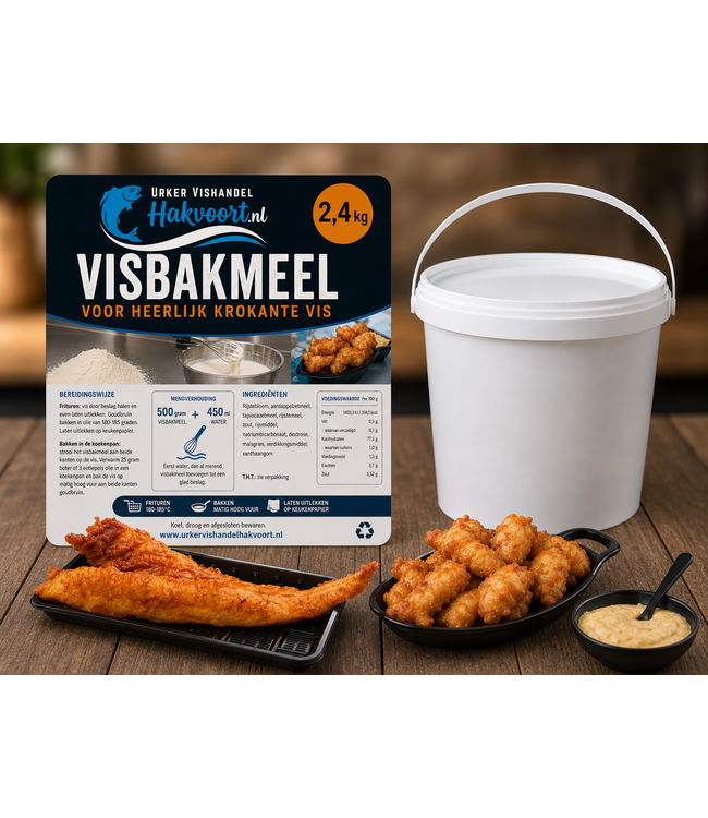 Hakvoort Visbakmeel traditioneel  Emmer 2,5 kg