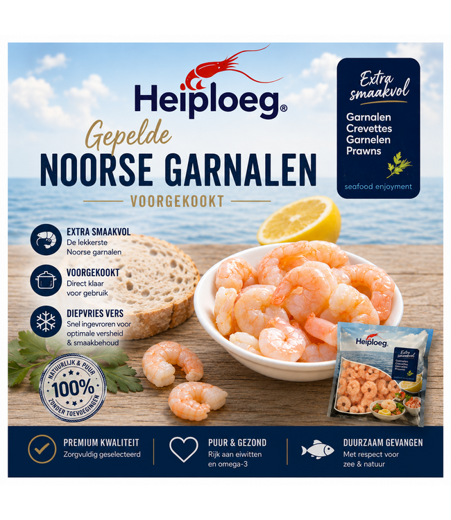Gepelde Noorse Garnalen  (Heiploeg)