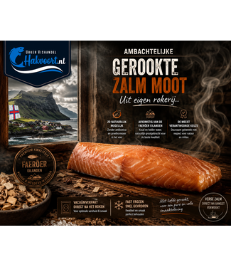 Warm gerookte zalm moot