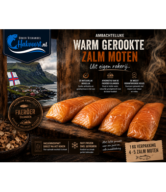 Warm gerookte zalm moten 1 kg