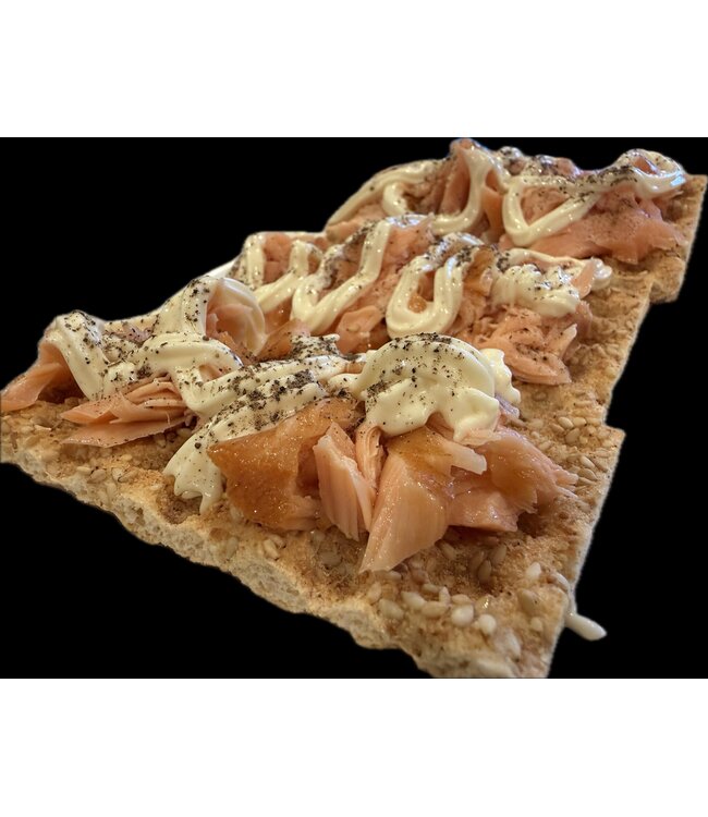 Warm gerookte zalm stukjes (Pulled zalm) 500 gram