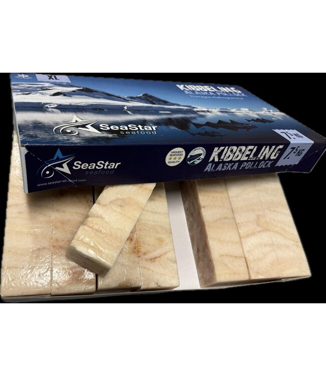 Alaska Pollak kibbeling Premium XL 1 doos 7,5 kg