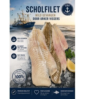 Scholfilet aanbieding per 500 gram verpakt