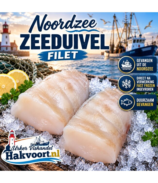 Zeeduivel Haas filet   (Wild vangst)