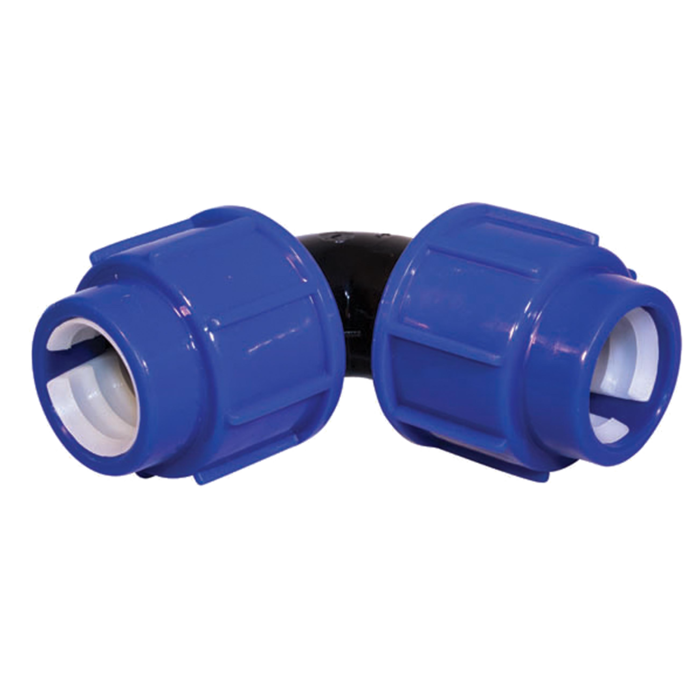 PE knie 25mm ~ PE-Koppeling