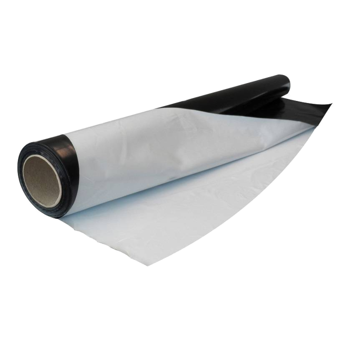 Black and white foil - 2 meters wide